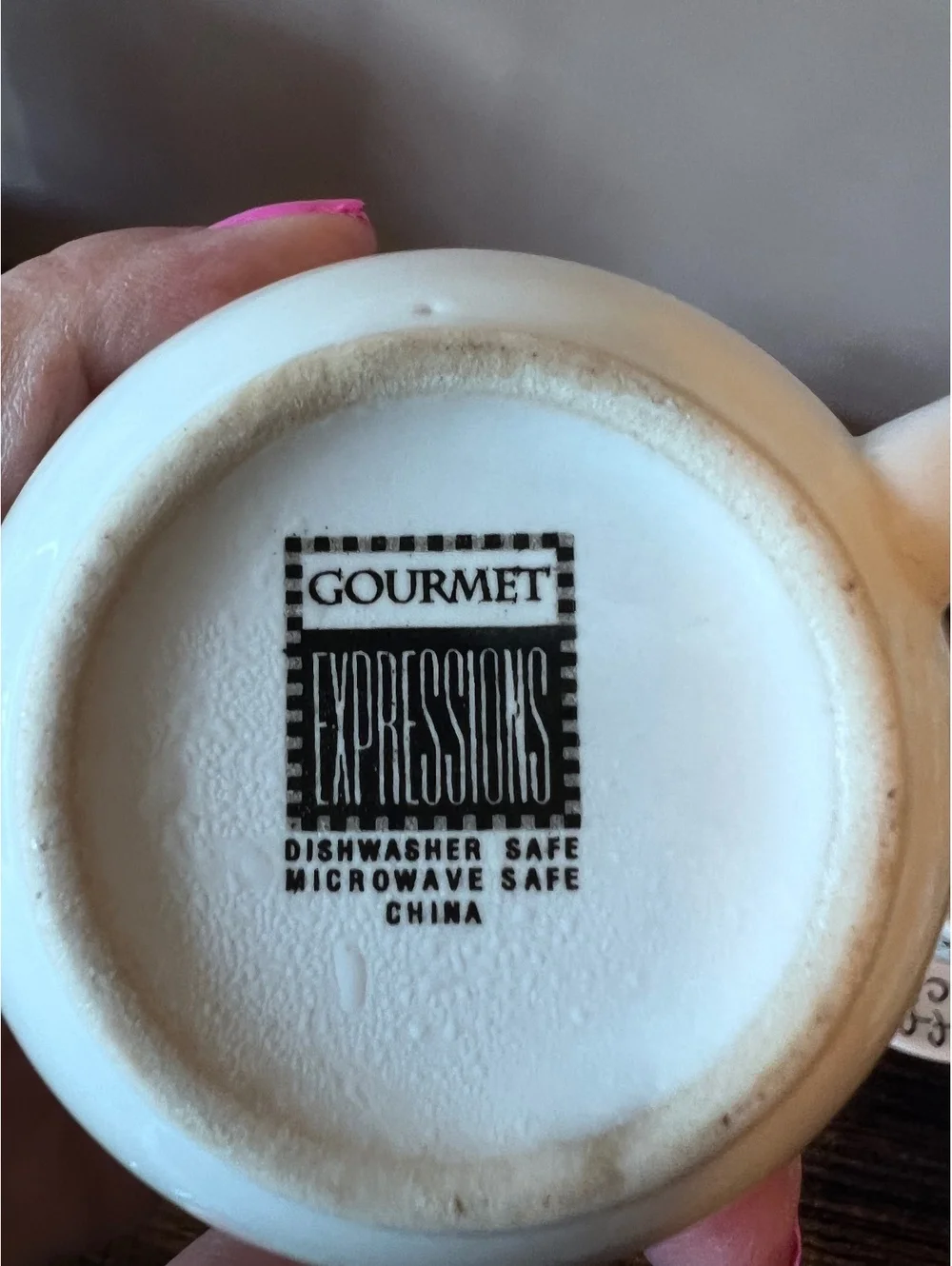 Lot of 3 white espresso cups saucers black cursive text coffee cappuccino mocha